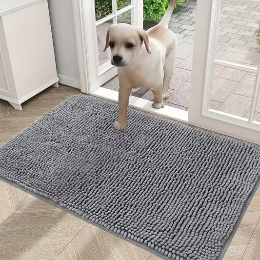 Dog Doormats for Muddy Paws Absorbent Non-Slip Washable Mat Anti-Slip Quick-Drying Microfiber Mud Mat Pet Accessories